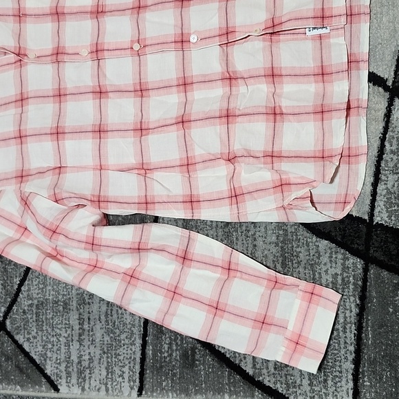 TIMBERLAND PLAID SLIM-FIT XL POCKET LONG-SLEEVED BUTTON DOWN WESTERN SHIRT - Picture 5 of 15